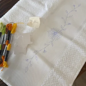 Kit pano de prato para bordar